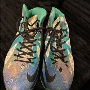 Nike Blue and Orange Athletic Sneakers